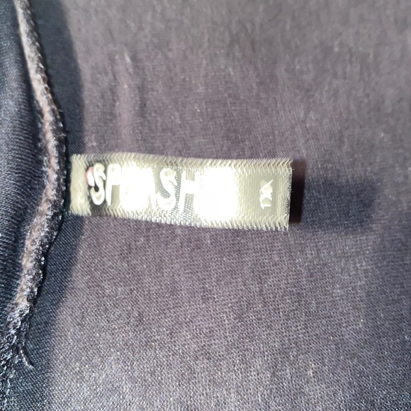 SPLASH JERSEY DEEP SCOOP NECK LNG SLV TOP SZ 1X - Picture 5 of 10